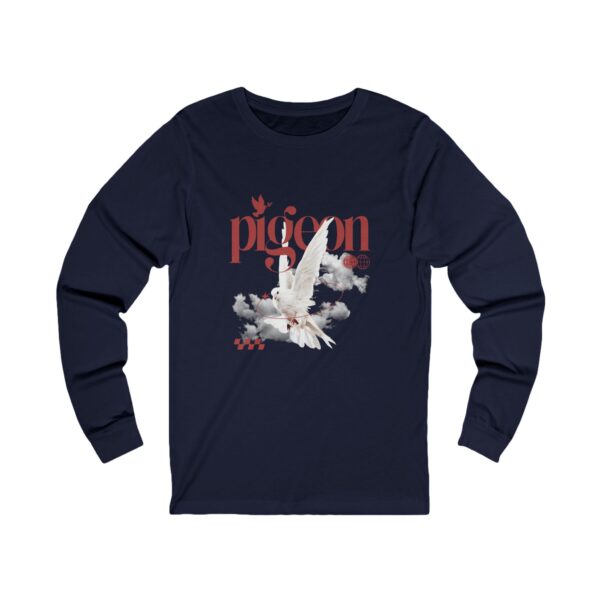 Artistic Pigeon Long Sleeve Tee | Unisex Jersey Top for Nature Lovers - Image 17