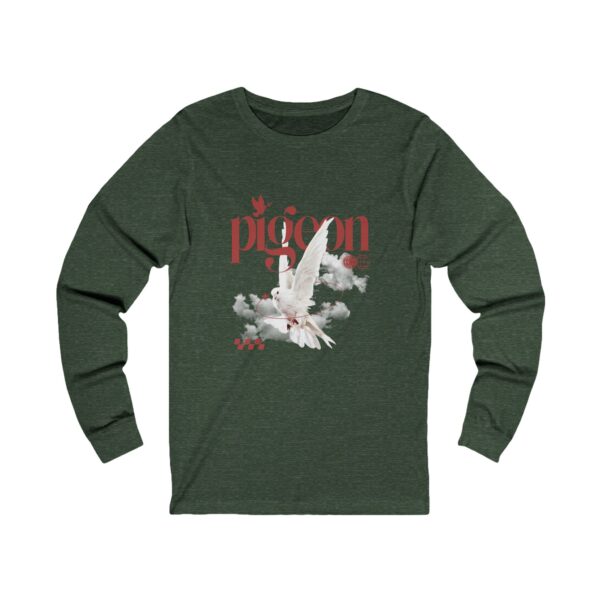 Artistic Pigeon Long Sleeve Tee | Unisex Jersey Top for Nature Lovers - Image 19