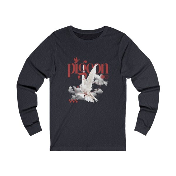 Artistic Pigeon Long Sleeve Tee | Unisex Jersey Top for Nature Lovers - Image 15