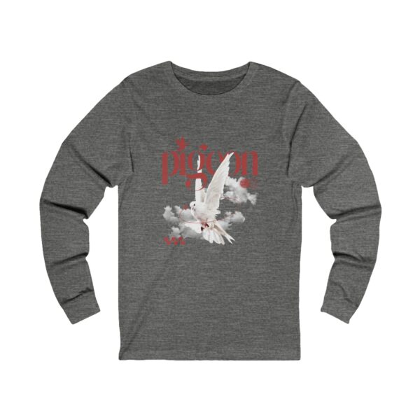 Artistic Pigeon Long Sleeve Tee | Unisex Jersey Top for Nature Lovers - Image 9