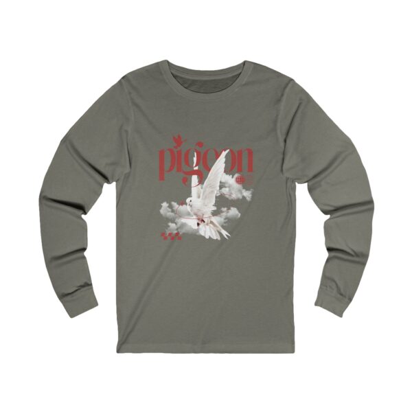 Artistic Pigeon Long Sleeve Tee | Unisex Jersey Top for Nature Lovers - Image 11